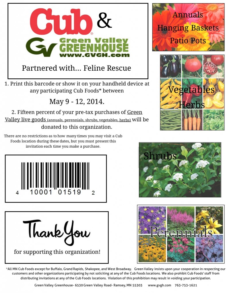 Cub and Green Valley Coupon Spring 2014